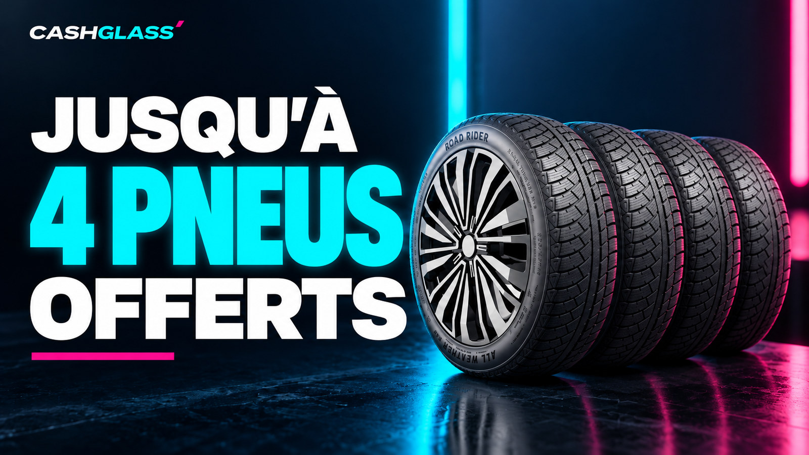 Jusqu’à 4 pneus offerts